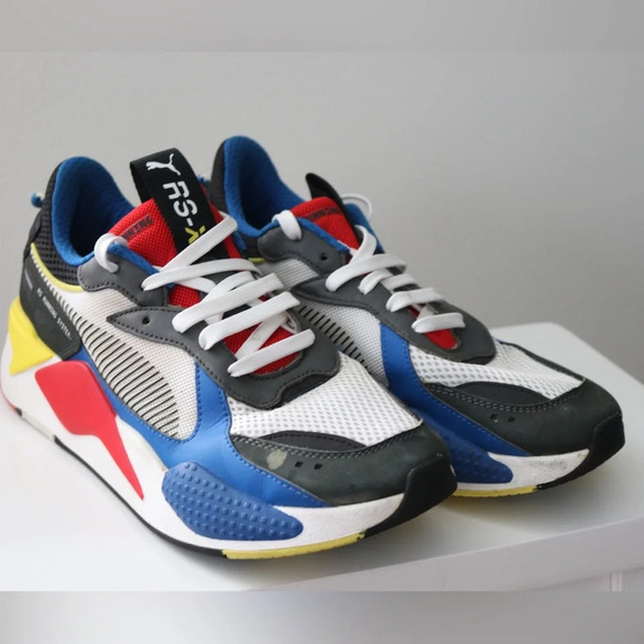 PUMA RS-X LA MELO BALL Purple Green Volt Multicolor 38776401  Puma RS-X Multicolor Sneakers size 10